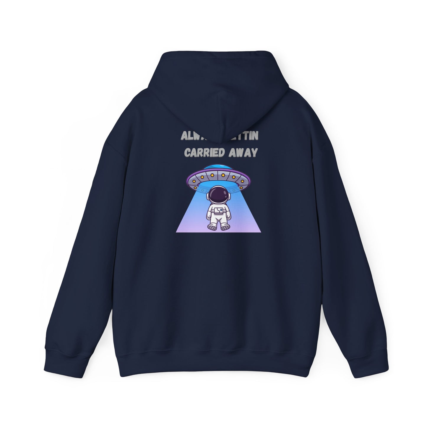 Astronaut UFO Hoodie — "Carried Away" Space Abduction Sweatshirt