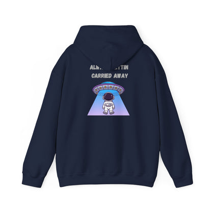 Astronaut UFO Hoodie — "Carried Away" Space Abduction Sweatshirt