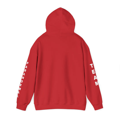 Paranormal Team Hoodie – Black Sleeve Print Hooded Sweatshirt