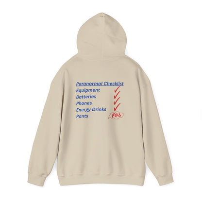 Paranormal Checklist Hoodie — Ghost Hunter Hooded Sweatshirt