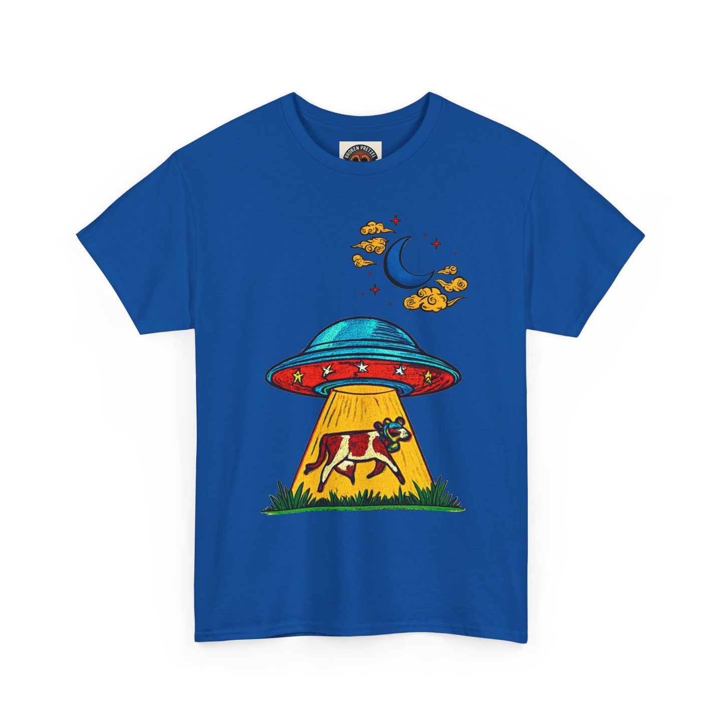 Alien UFO Cow Abduction T-Shirt