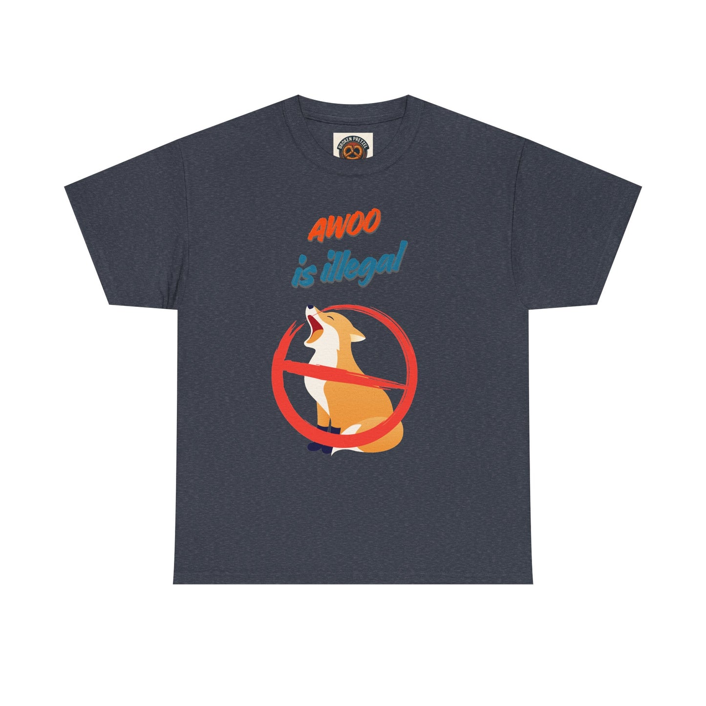 Graphic Tee — "Awoo Is Illegal" Corgi Protest Shirt