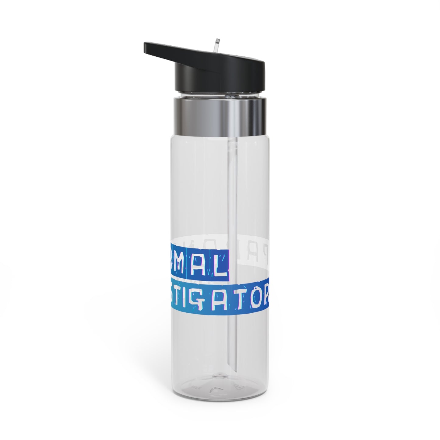 20oz Tritan Sport Bottle — 'Paranormal Investigator' Blue Badge Design