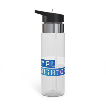 20oz Tritan Sport Bottle — 'Paranormal Investigator' Blue Badge Design