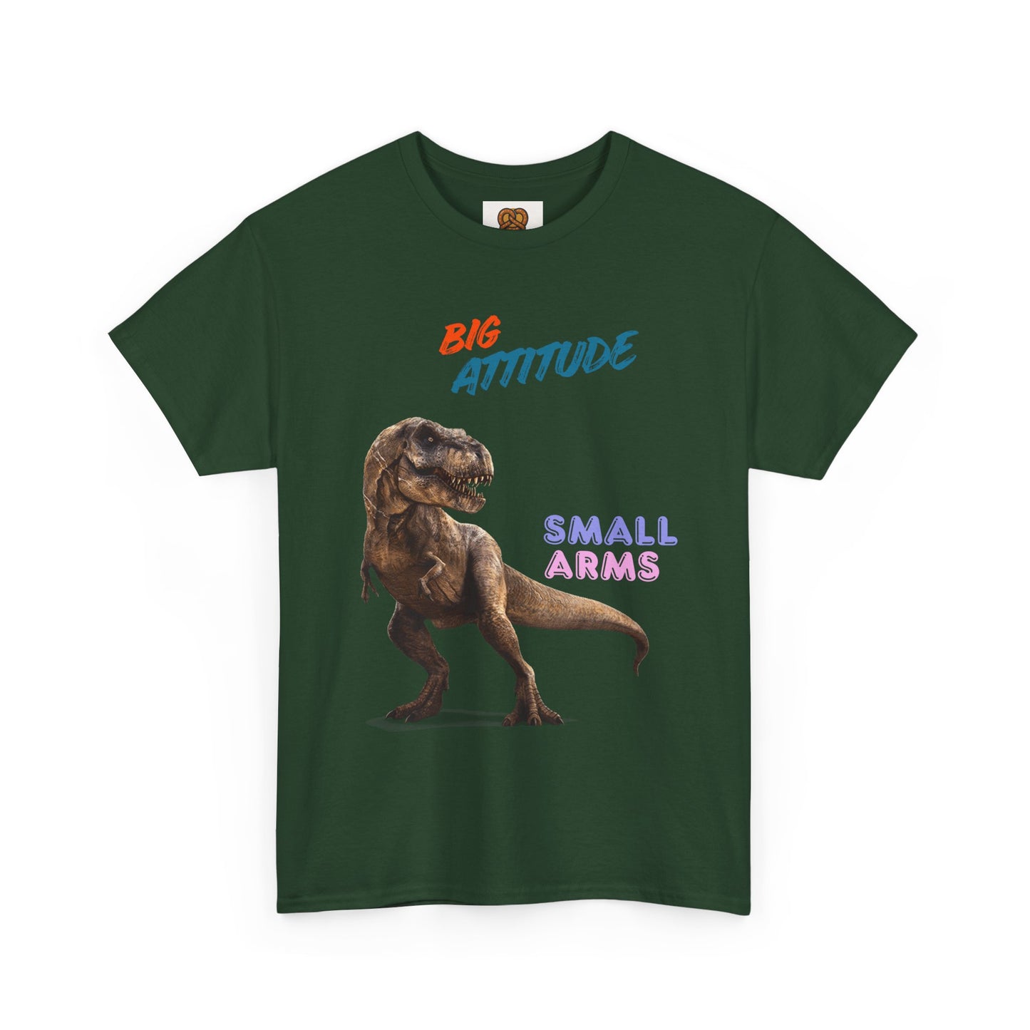 T-Shirt — "Big Attitude Small Arms" T-Rex Graphic Tee