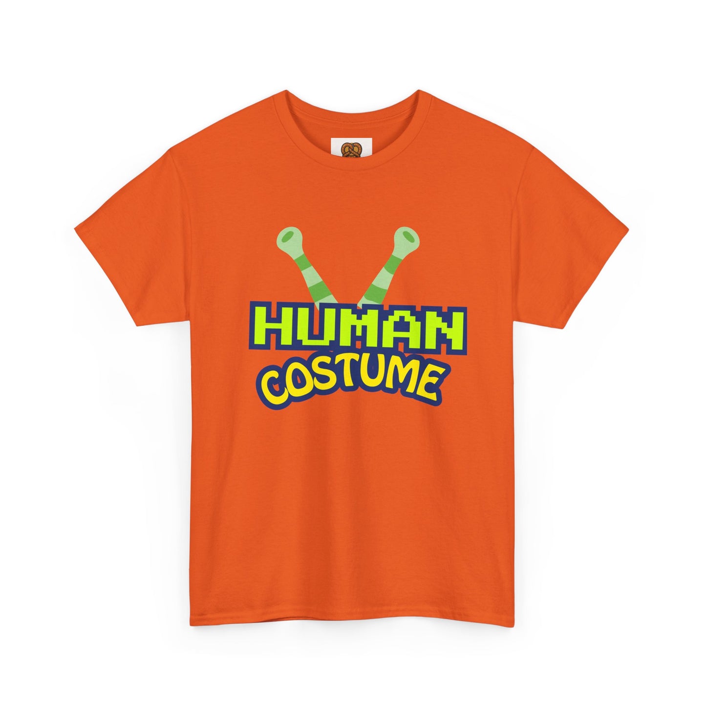Alien Antenna "Human Costume" T‑Shirt — Funny Sci‑Fi Halloween Tee