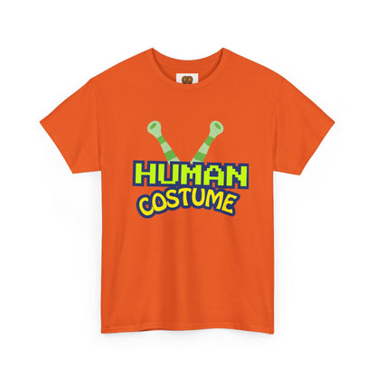 Alien Antenna "Human Costume" T‑Shirt — Funny Sci‑Fi Halloween Tee