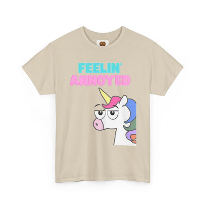Feelin' Annoyed Unicorn T-Shirt — Funny Cute Graphic Tee for Sarcastic Gifts