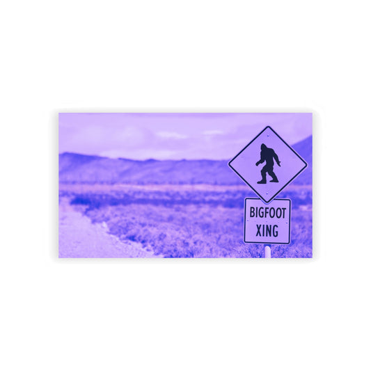 Bigfoot Crossing Business Cards — Novelty Outdoor-Themed Networking Cards