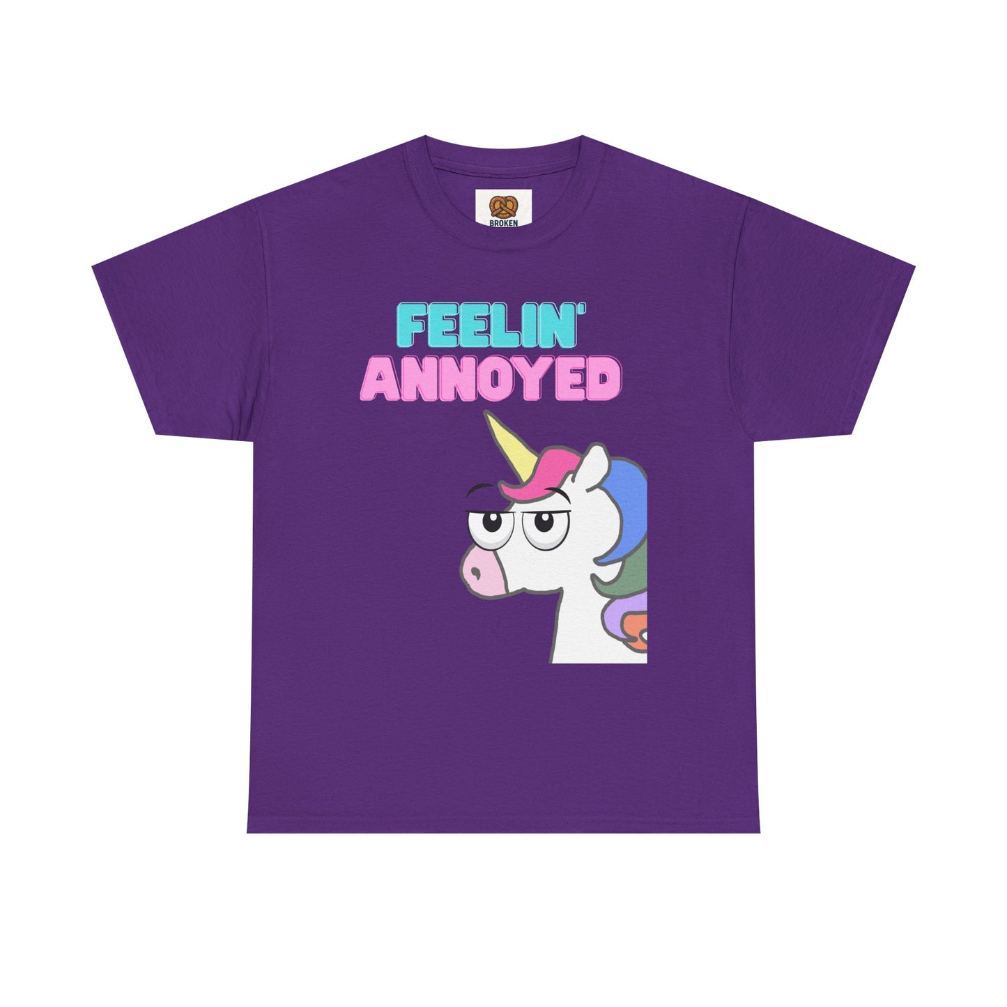 Feelin' Annoyed Unicorn T-Shirt — Funny Cute Graphic Tee for Sarcastic Gifts