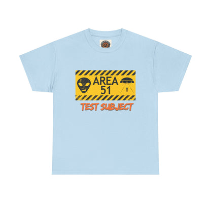 Area 51 Test Subject T-Shirt — Alien Warning Graphic Tee