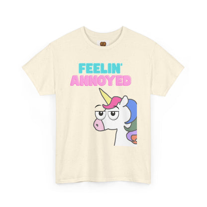 Feelin' Annoyed Unicorn T-Shirt — Funny Cute Graphic Tee for Sarcastic Gifts