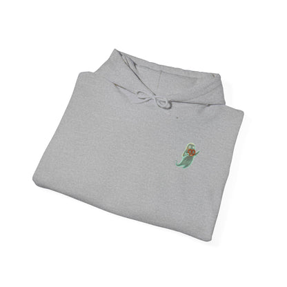Alien UFO Abduction Hoodie — Colorful Retro Spaceship Graphic