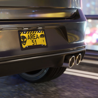 Area 51 'Test Subject' Vanity Plate – Alien UFO License Tag