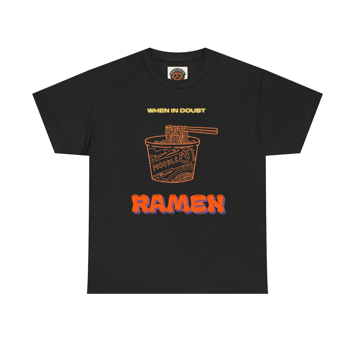 Ramen Cup Graphic Tee – Retro Noodle Illustration Casual T-Shirt