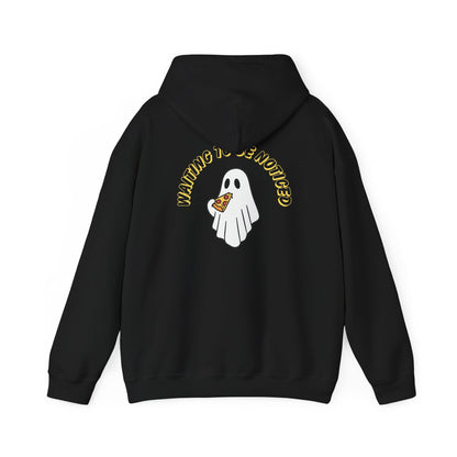 Ghost Eating Pizza Hoodie — Walking Is Overrated Graphic Sweatshirt