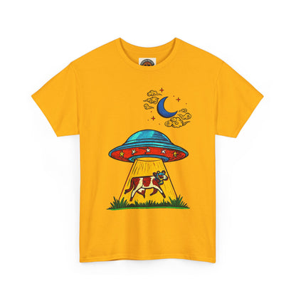 Alien UFO Cow Abduction T-Shirt