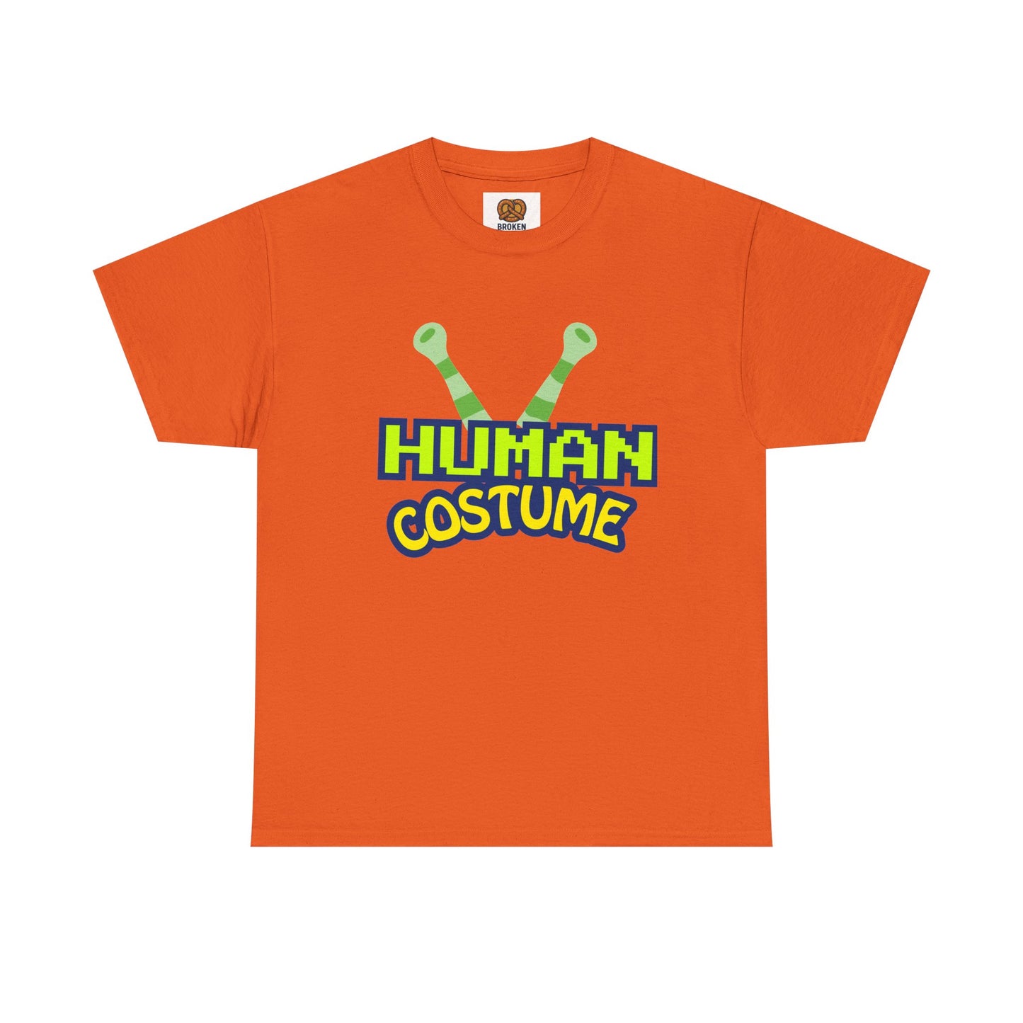 Alien Antenna "Human Costume" T‑Shirt — Funny Sci‑Fi Halloween Tee