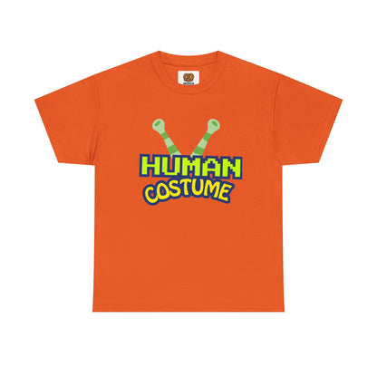 Alien Antenna "Human Costume" T‑Shirt — Funny Sci‑Fi Halloween Tee