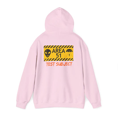 Area 51 Test Subject Hoodie — Alien Graphic Hooded Sweatshirt