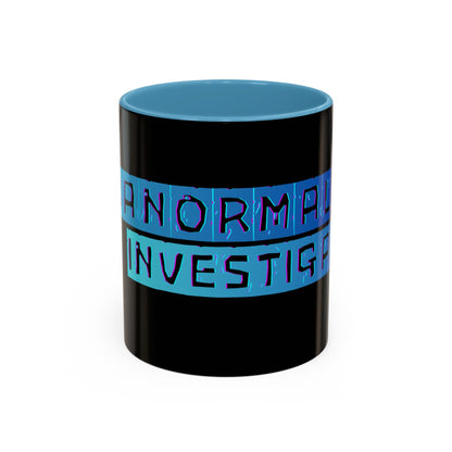 Paranormal Investigator Accent Coffee Mug – Blue Ribbon Design (11/15oz)