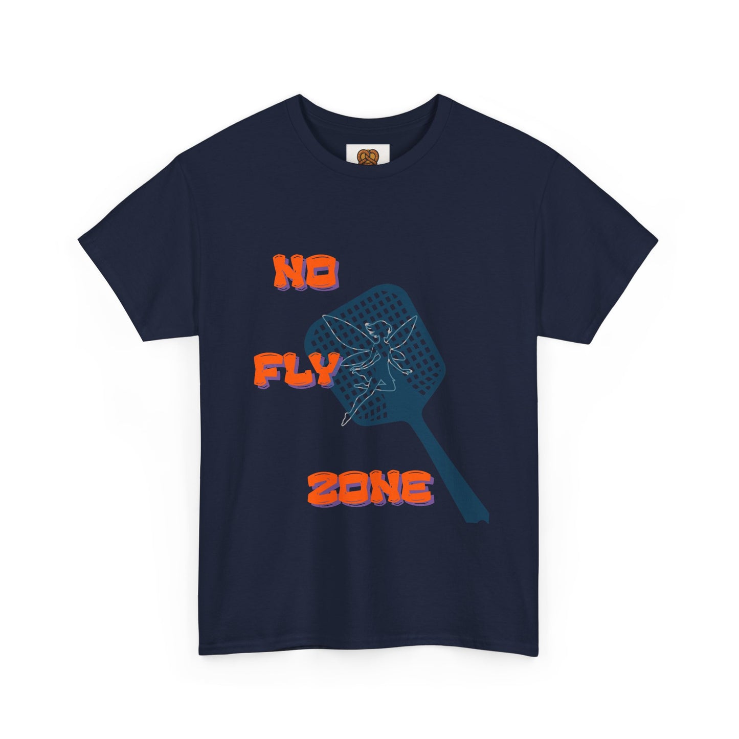 No Fly Zone T‑Shirt — Retro Mosquito Swatter Graphic Tee