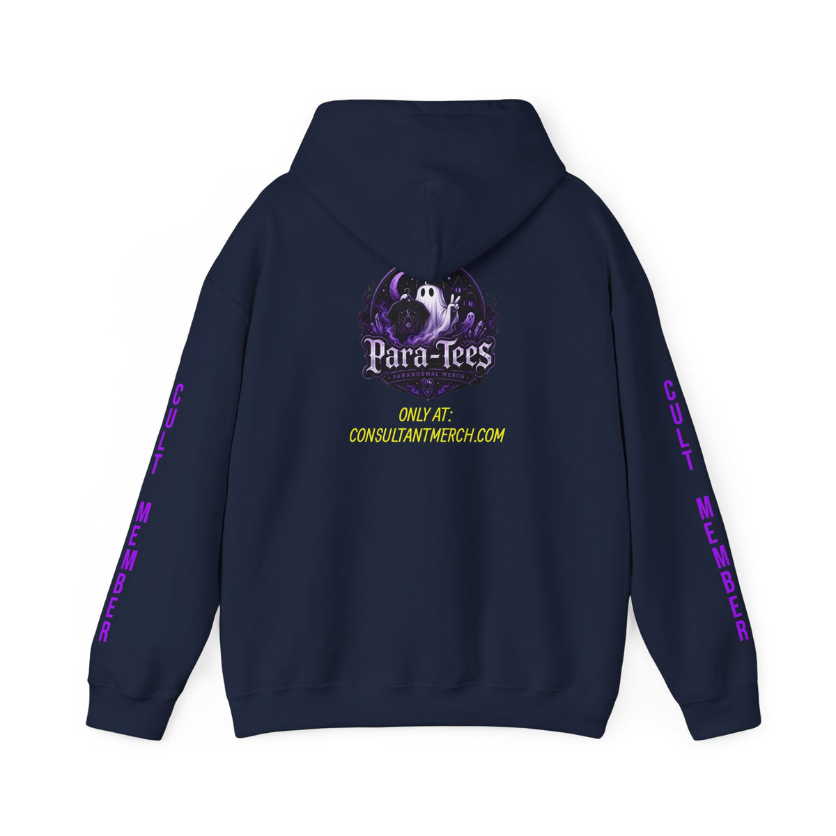 Witchy Black Hoodie - "Wicca Queen" Gothic Witch Cat Pullover