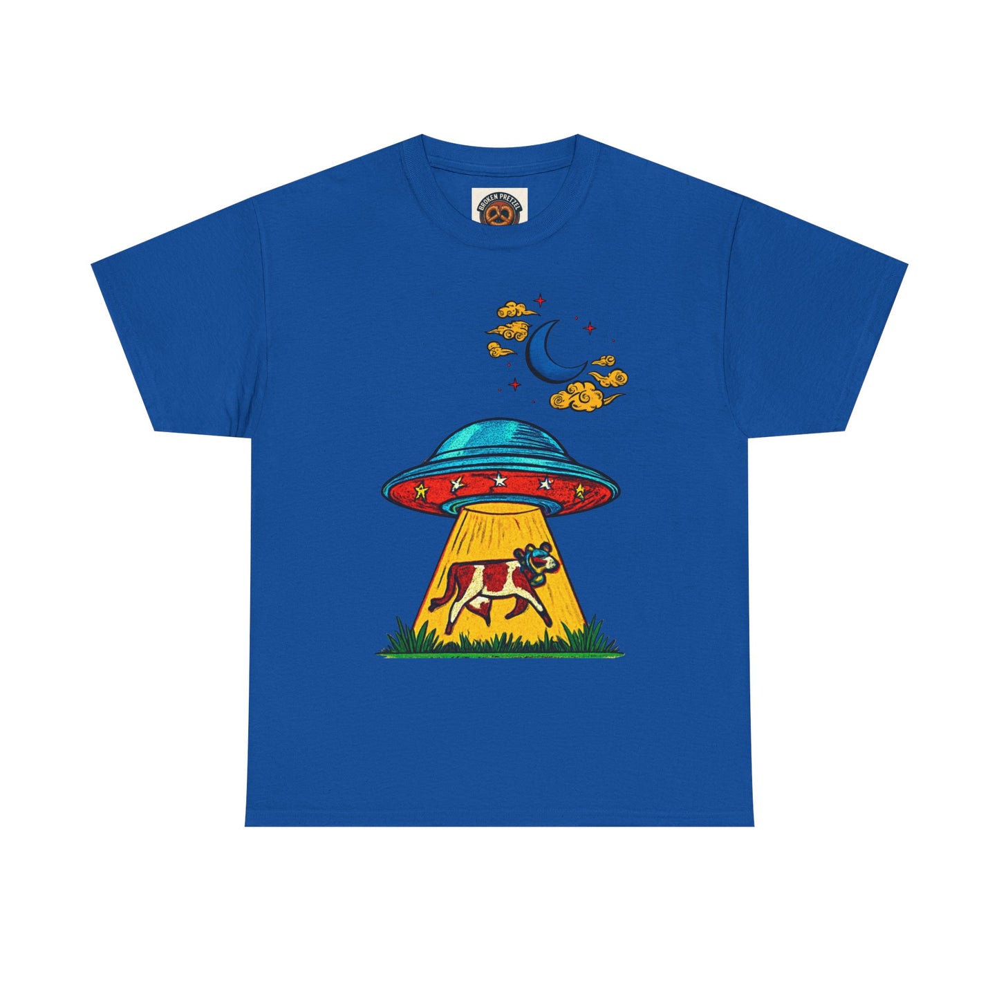 Alien UFO Cow Abduction T-Shirt