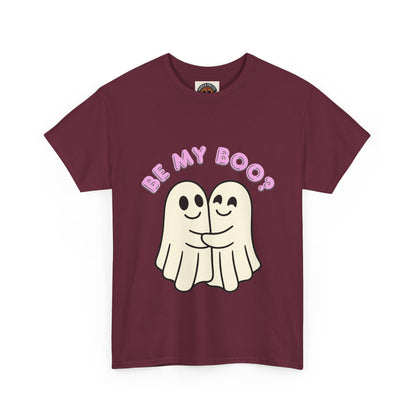 Be My Boo? Ghost Couple Tee — Cute Halloween Couples T‑Shirt