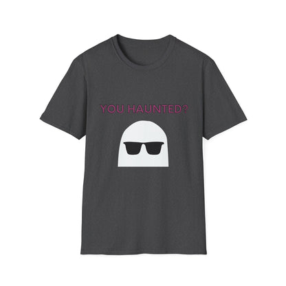 You Haunted? Ghost Graphic T-Shirt — Funny Halloween Tee with Sunglasses Ghost