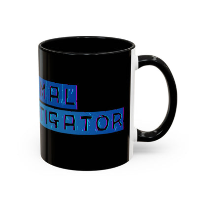 Paranormal Investigator Accent Coffee Mug – Blue Ribbon Design (11/15oz)