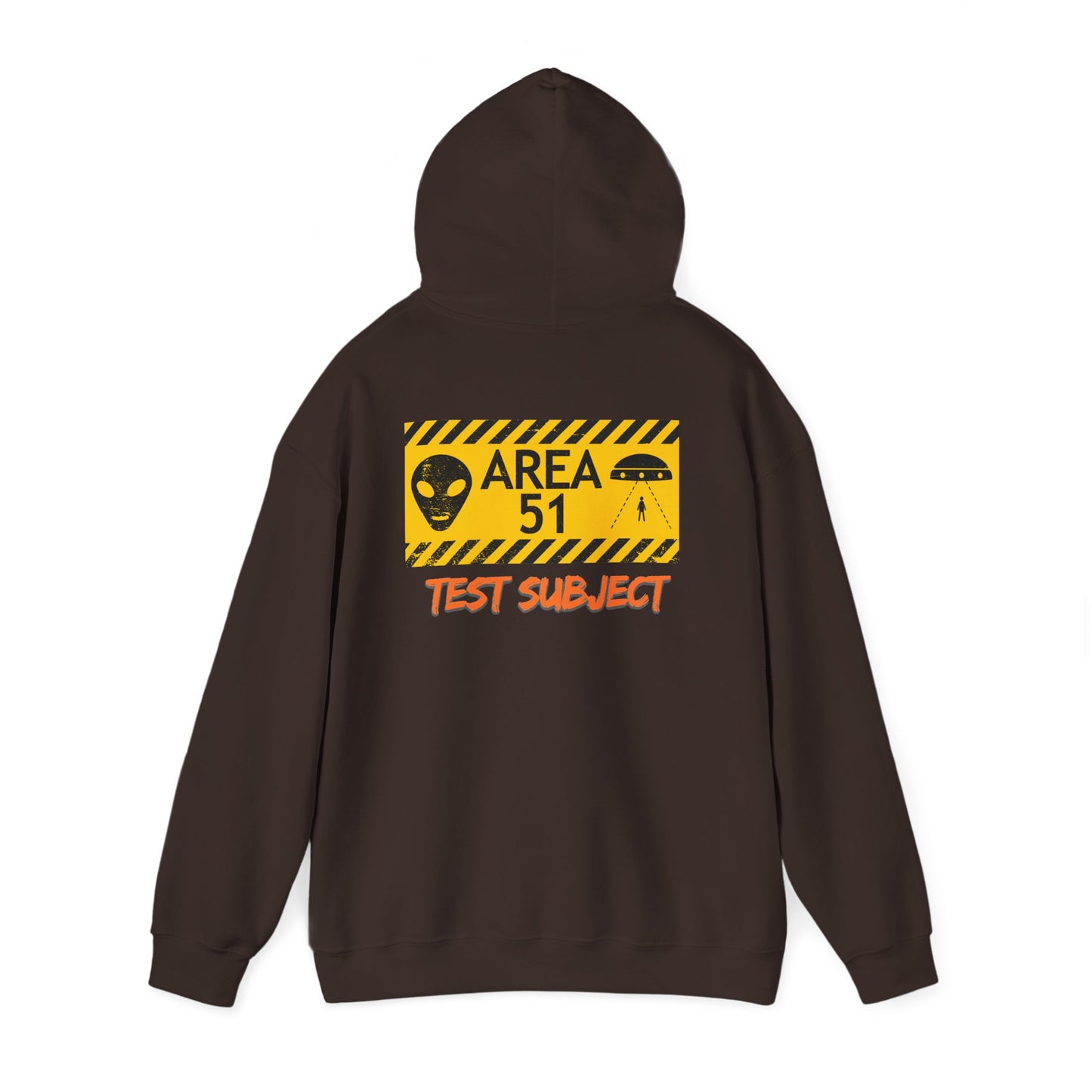 Area 51 Test Subject Hoodie — Alien Graphic Hooded Sweatshirt