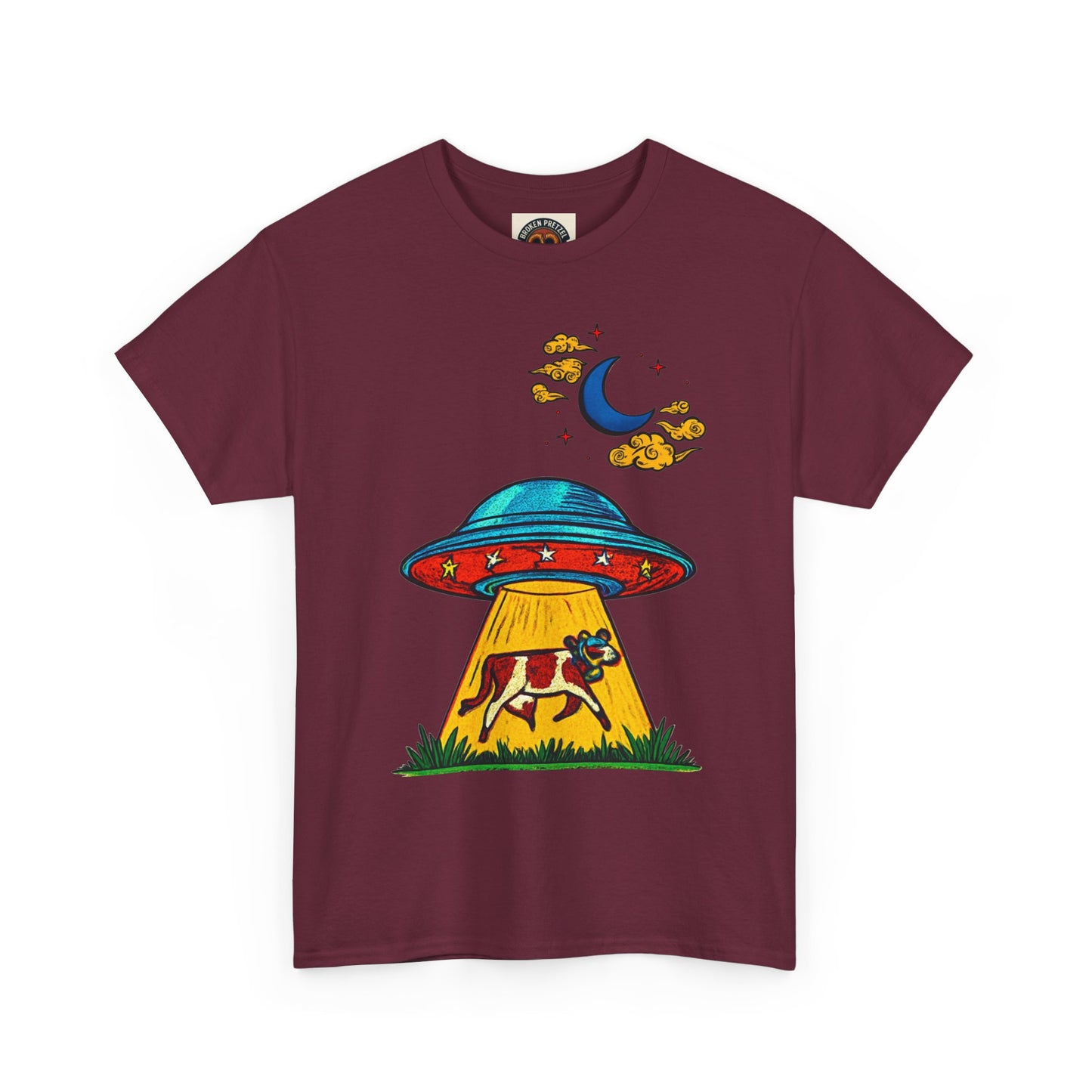 Alien UFO Cow Abduction T-Shirt