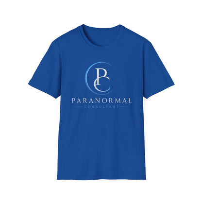 Paranormal Consultant Logo T-Shirt — 'Follow on All Social Media' Back Tee