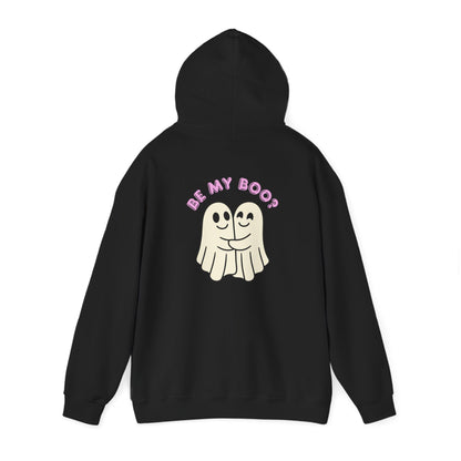 Ghost Hug Hoodie – “Be My Boo?” Cute Couple Halloween Sweatshirt