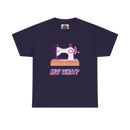 Sew What? Vintage Sewing Machine Tee — Funny Sewing Gift