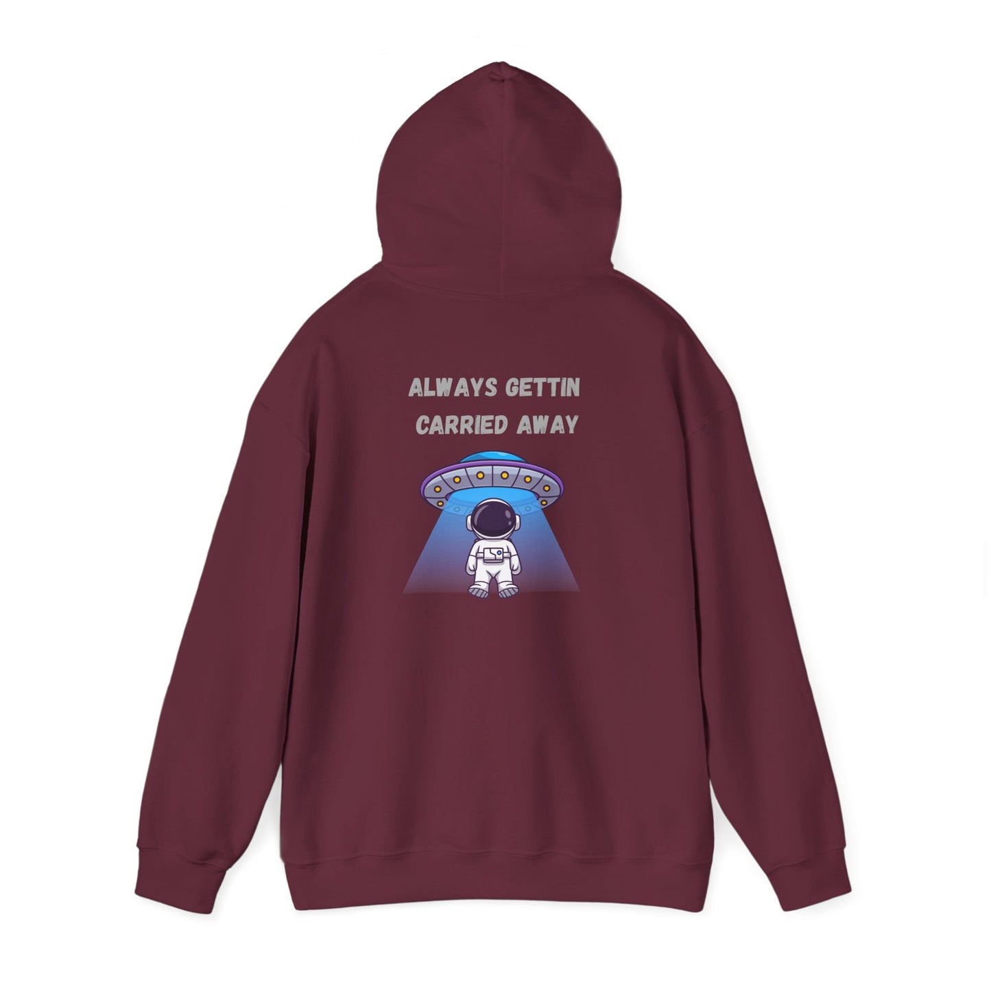 Astronaut UFO Hoodie — "Carried Away" Space Abduction Sweatshirt