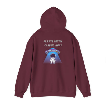Astronaut UFO Hoodie — "Carried Away" Space Abduction Sweatshirt