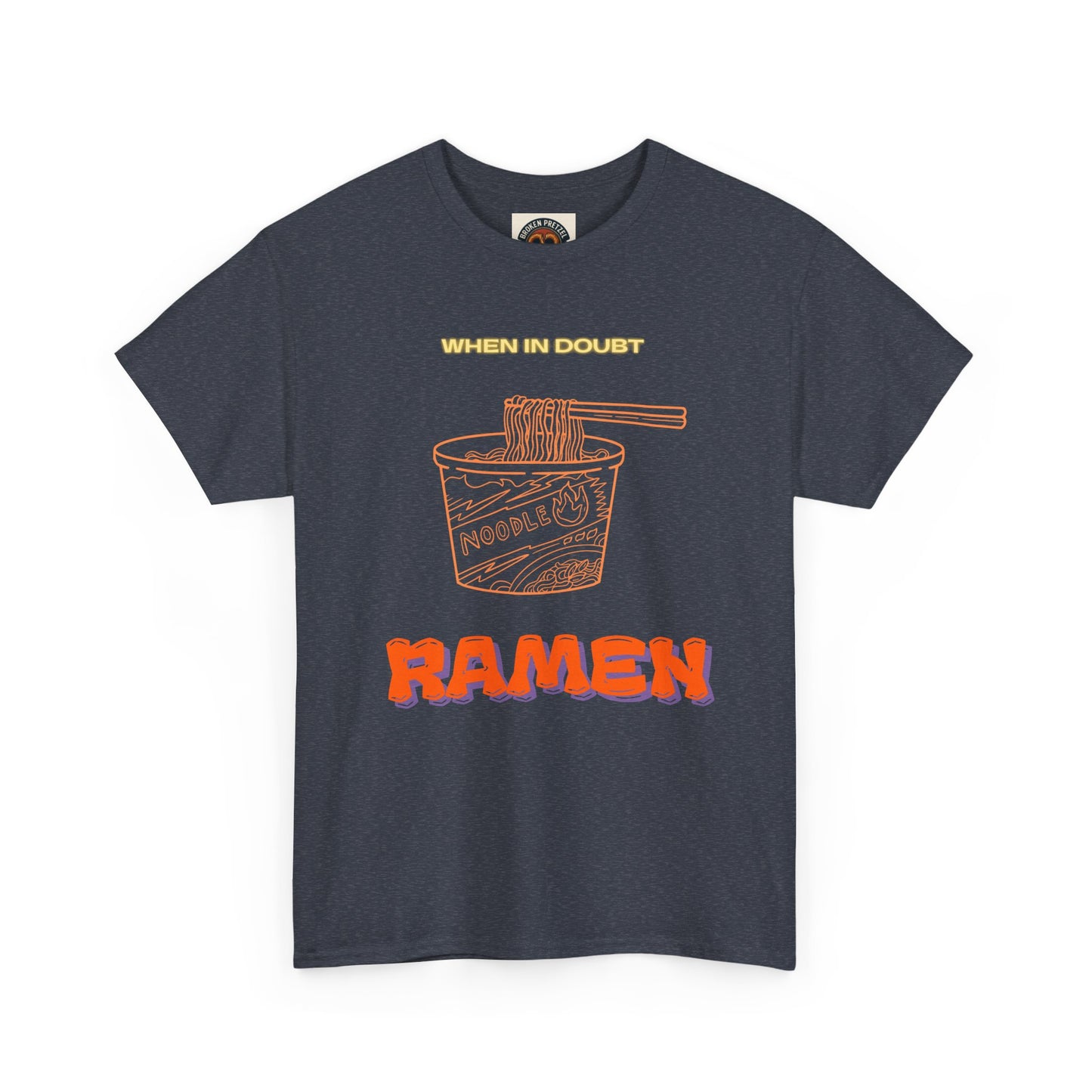 Ramen Cup Graphic Tee – Retro Noodle Illustration Casual T-Shirt