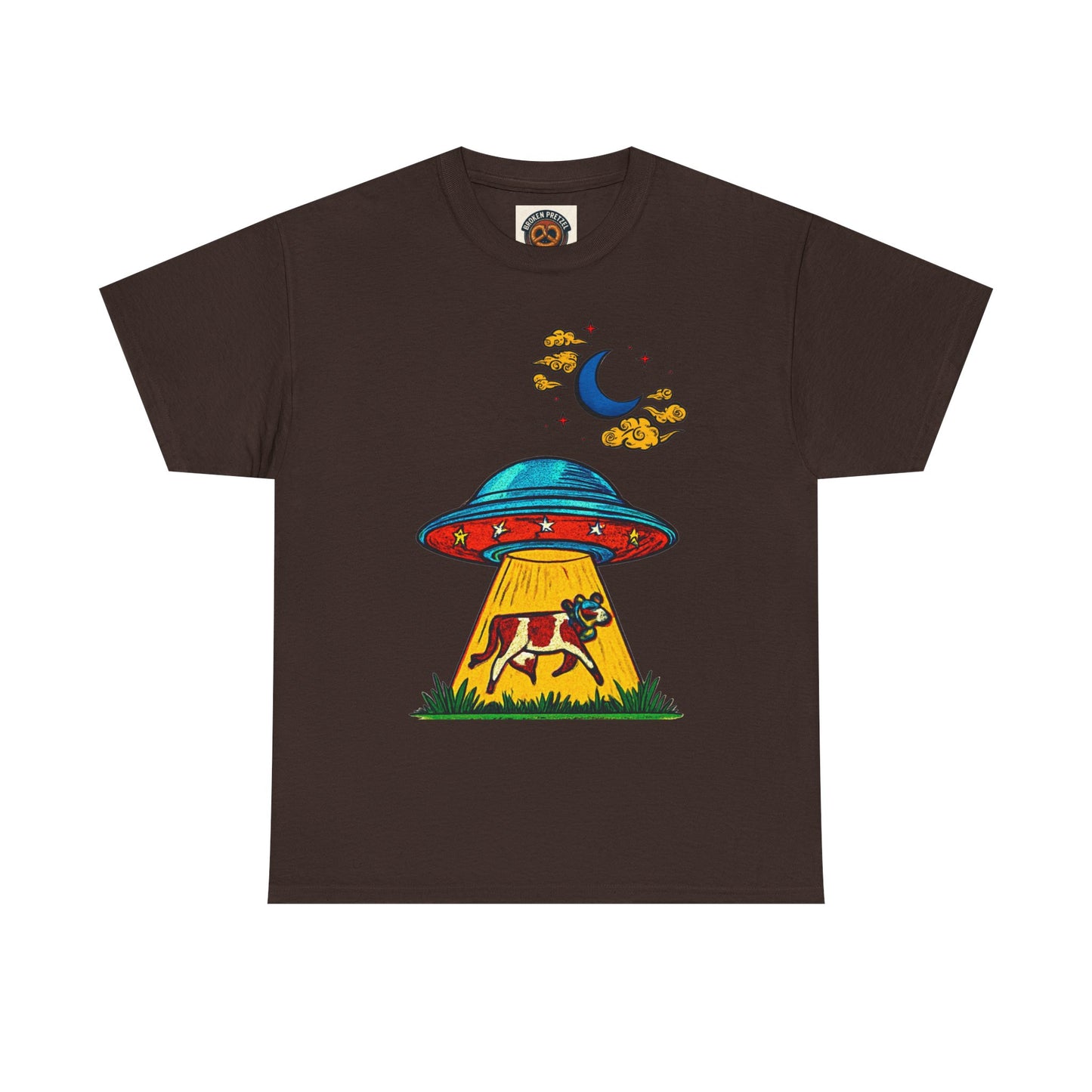 Alien UFO Cow Abduction T-Shirt