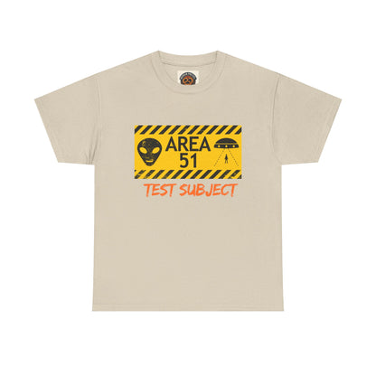 Area 51 Test Subject T-Shirt — Alien Warning Graphic Tee