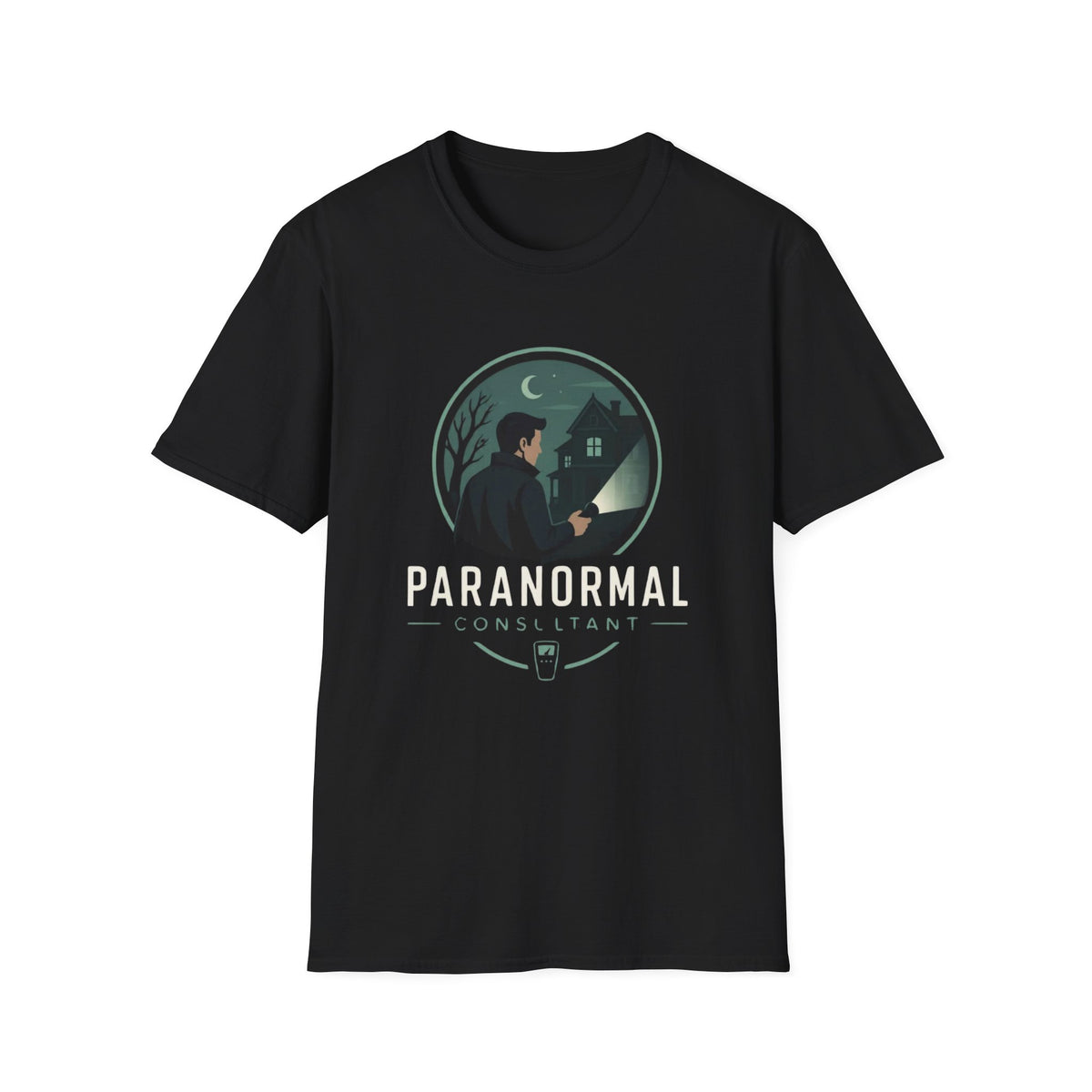 Paranormal Consultant T-Shirt — Ghost Hunter Illustration Tee