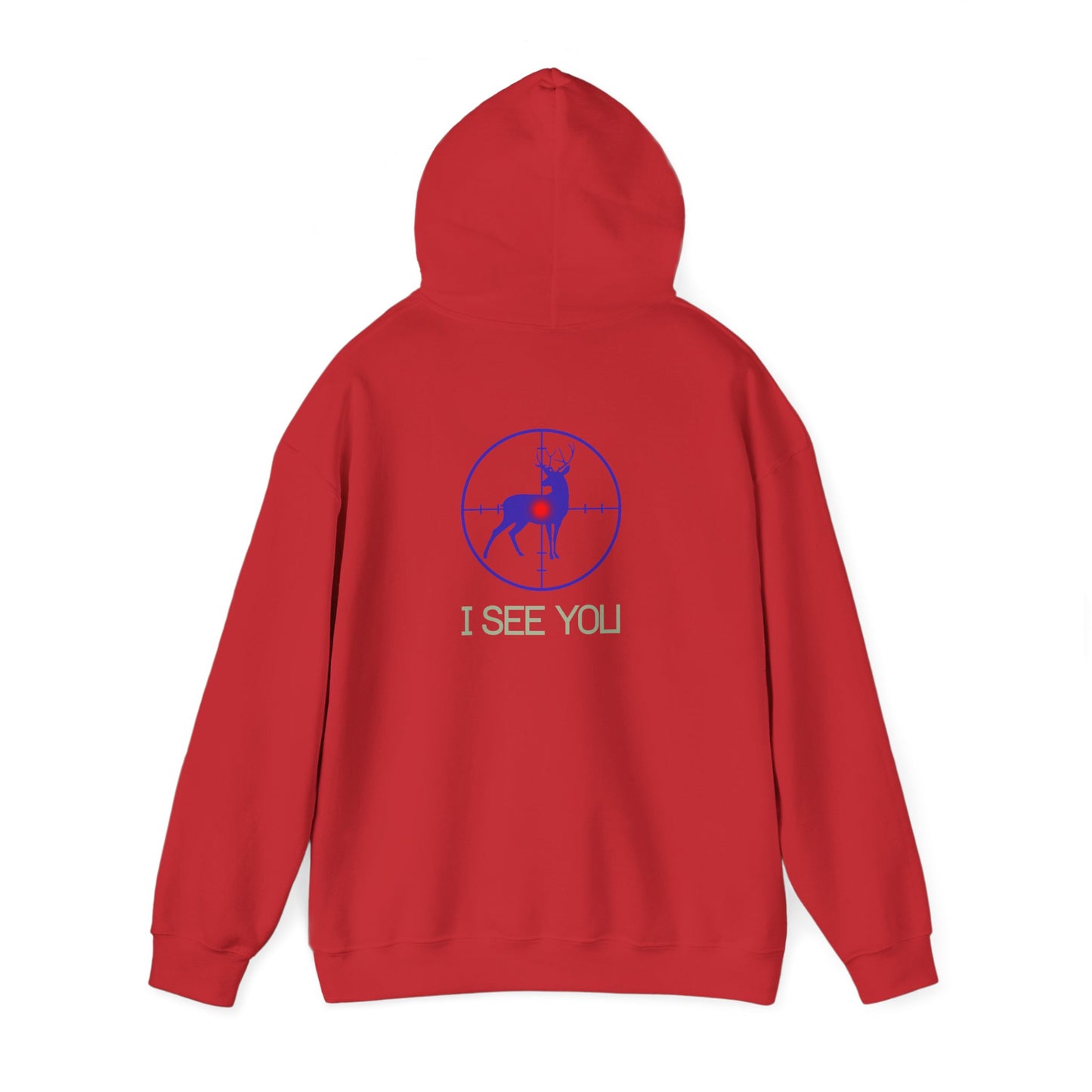 I See You Buck Deer Hoodie – Hunting Target Graphic Sweatshirt