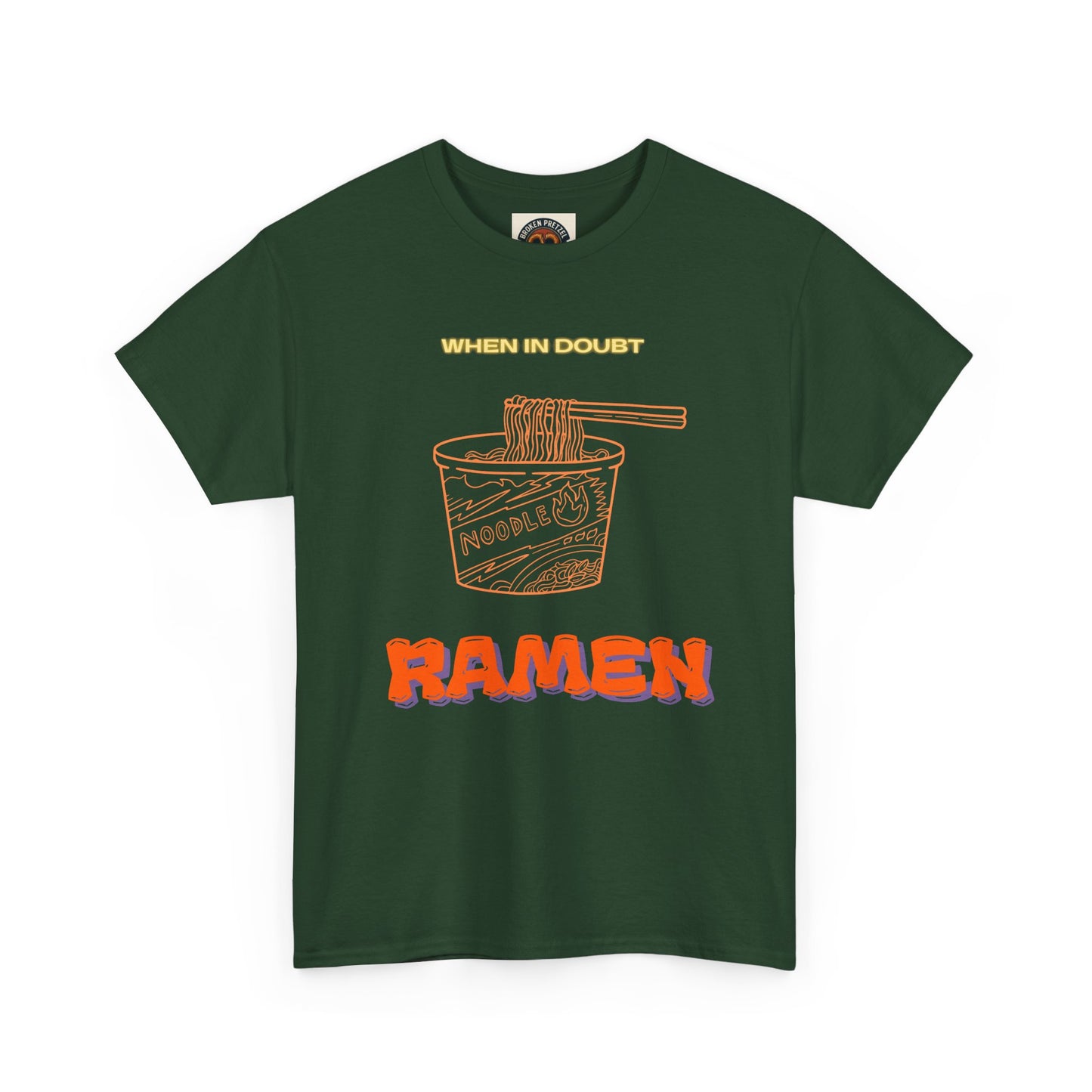 Ramen Cup Graphic Tee – Retro Noodle Illustration Casual T-Shirt