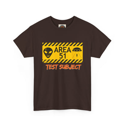 Area 51 Test Subject T-Shirt — Alien Warning Graphic Tee