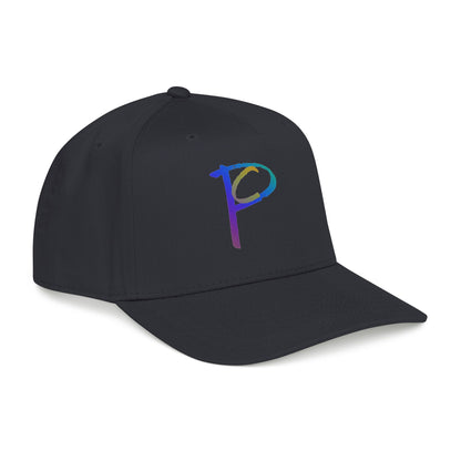 P Rainbow Gradient 'P' Embroidered Baseball Cap