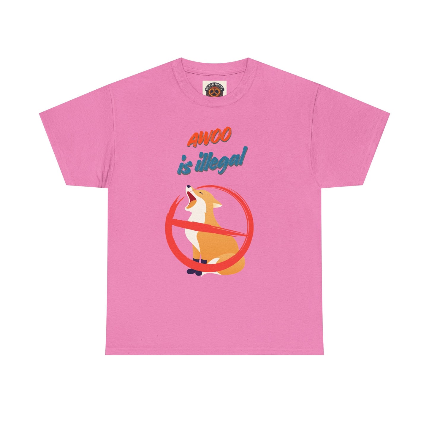 Graphic Tee — "Awoo Is Illegal" Corgi Protest Shirt