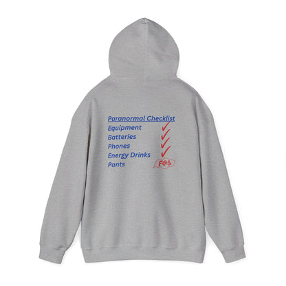 Paranormal Checklist Hoodie — Ghost Hunter Hooded Sweatshirt