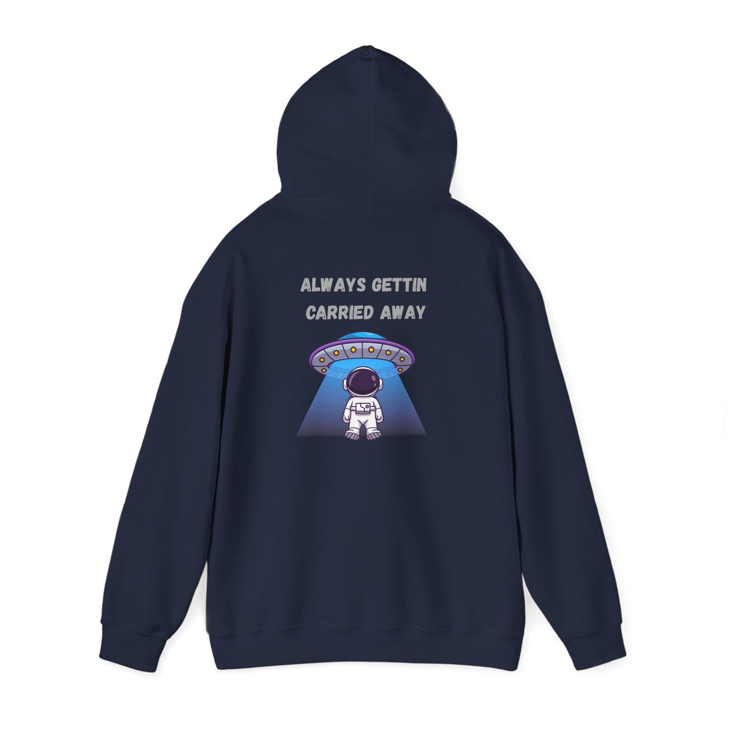 Astronaut UFO Hoodie — "Carried Away" Space Abduction Sweatshirt