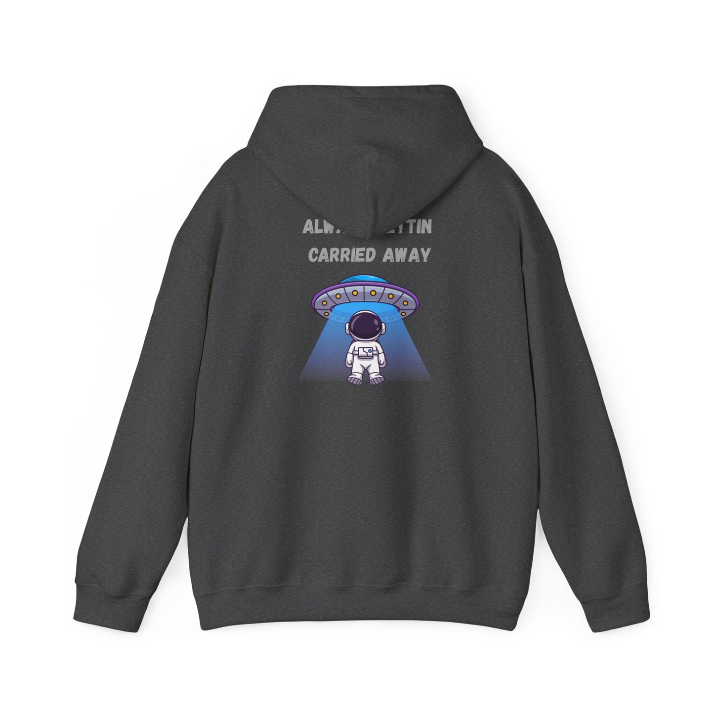 Astronaut UFO Hoodie — "Carried Away" Space Abduction Sweatshirt